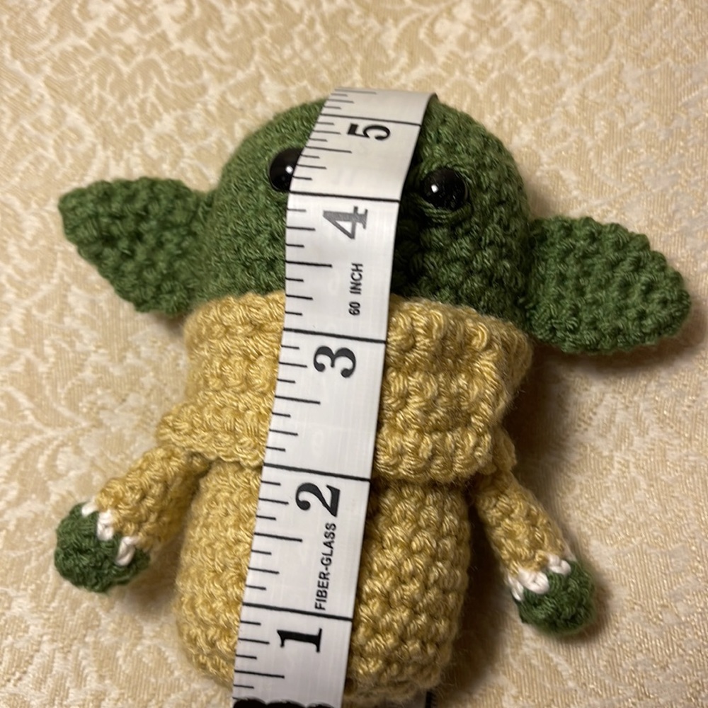 New Handmade Crocheted Baby Yoda - Picture 3 of 3